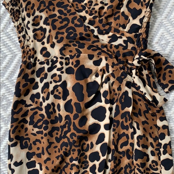 Nanette Lepore leopard silk cocktail dress - Picture 3 of 6